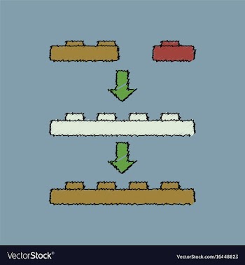 Flat shading style icon lego constructor vector image
