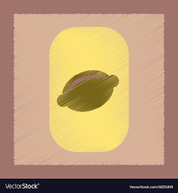Flat shading style icon lemon symbol vector image