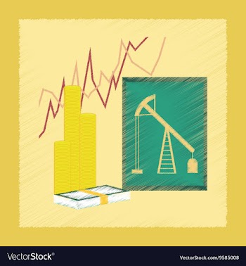 Flat shading style icon lesson economy vector image