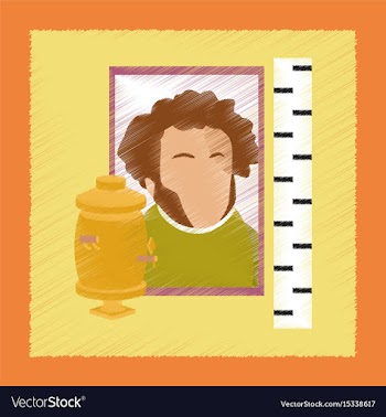Flat shading style icon literature lesson vector image
