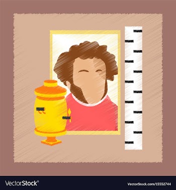 Flat shading style icon literature lesson vector image