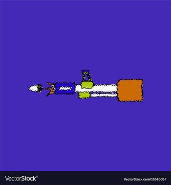 Flat shading style icon machine gun bullet shot vector image