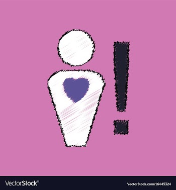 Flat shading style icon man with heart sign vector image