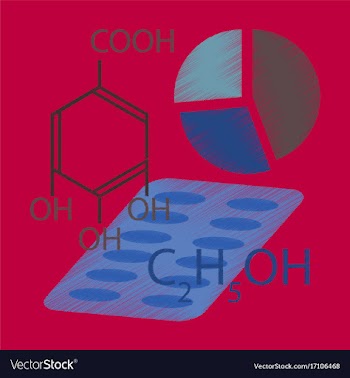 Flat shading style icon medical infographics vector image