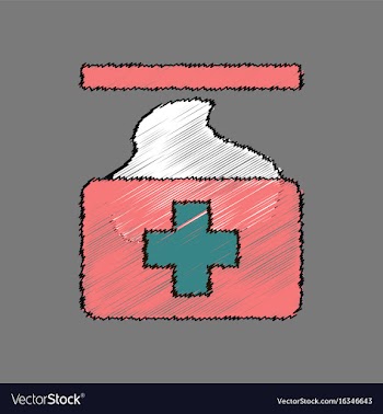 Flat shading style icon medical napkins vector image