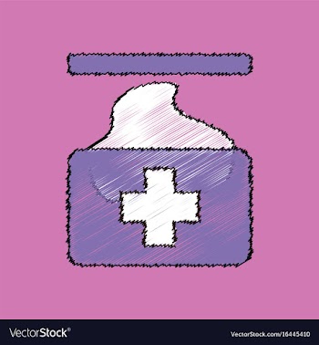 Flat shading style icon medical napkins vector image