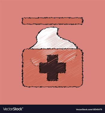 Flat shading style icon medical napkins vector image