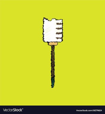 Flat shading style icon medical syringe vector image