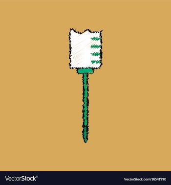 Flat shading style icon medical syringe vector image