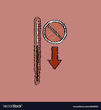 Flat shading style icon medical thermometer vector image