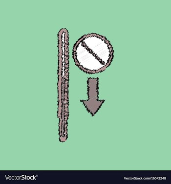 Flat shading style icon medical thermometer vector image
