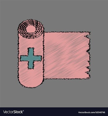 Flat shading style icon medicine napkins vector image