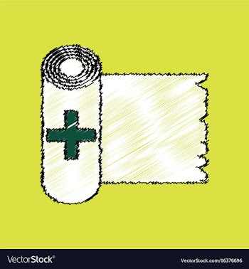 Flat shading style icon medicine napkins vector image