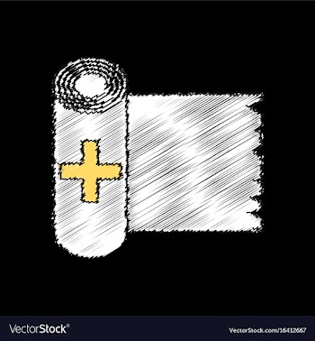 Flat shading style icon medicine napkins vector image