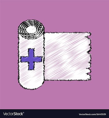 Flat shading style icon medicine napkins vector image
