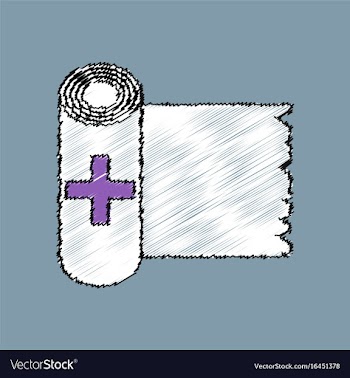 Flat shading style icon medicine napkins vector image