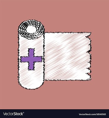 Flat shading style icon medicine napkins vector image
