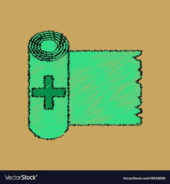 Flat shading style icon medicine napkins vector image