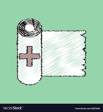 Flat shading style icon medicine napkins vector image