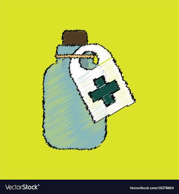 Flat shading style icon medicines bank vector image