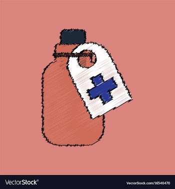 Flat shading style icon medicines bank vector image
