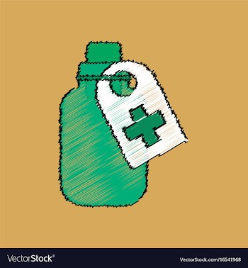 Flat shading style icon medicines bank vector image