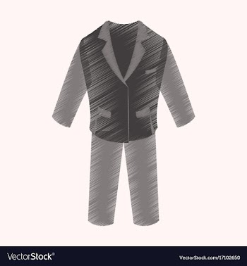 Flat shading style icon men business suit vector image