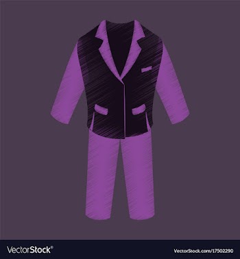Flat shading style icon men business suit vector image