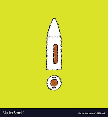 Flat shading style icon military bullet and primer vector image