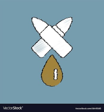 Flat shading style icon military bullets and drop vector image