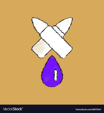 Flat shading style icon military bullets and drop vector image