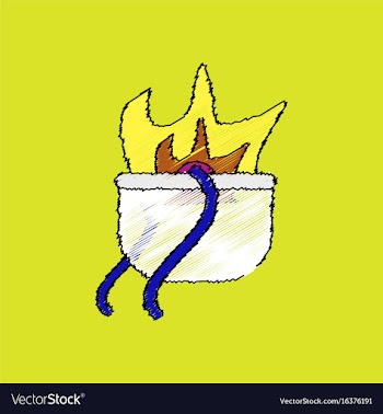 Flat shading style icon military cauldron pot vector image