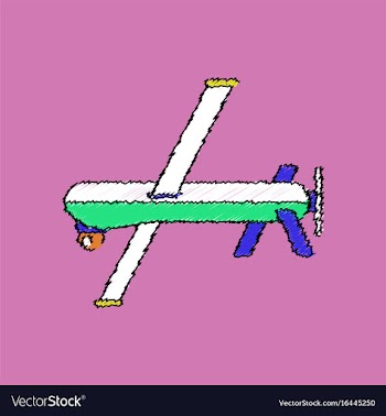 Flat shading style icon military drone vector image