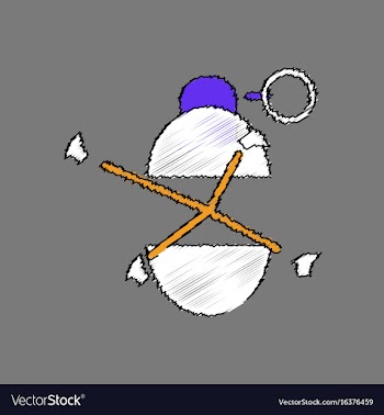 Flat shading style icon military grenade blast vector image