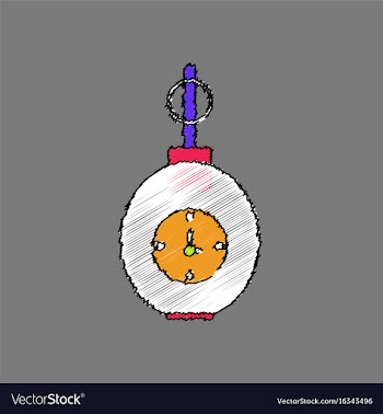 Flat shading style icon military grenade with vector image