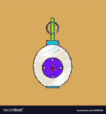Flat shading style icon military grenade with vector image