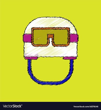 Flat shading style icon military helmet with vector image