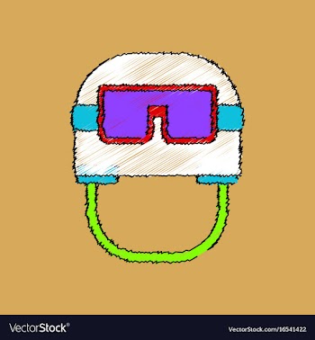Flat shading style icon military helmet with vector image