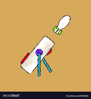 Flat shading style icon military mortar and shell vector image
