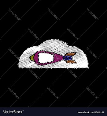 Flat shading style icon military mortar shell vector image