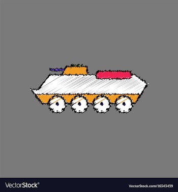 Flat shading style icon military personal army vector image