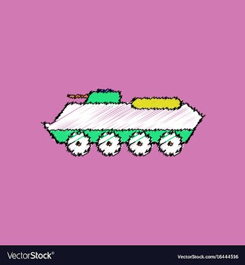 Flat shading style icon military personal army vector image