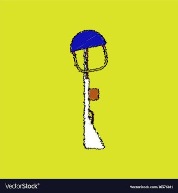 Flat shading style icon military rifle and helmet vector image