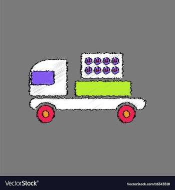 Flat shading style icon military rocket launcher vector image
