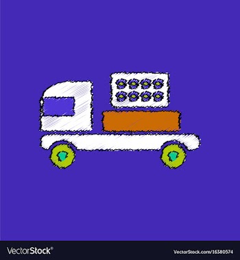 Flat shading style icon military rocket launcher vector image