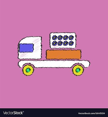 Flat shading style icon military rocket launcher vector image
