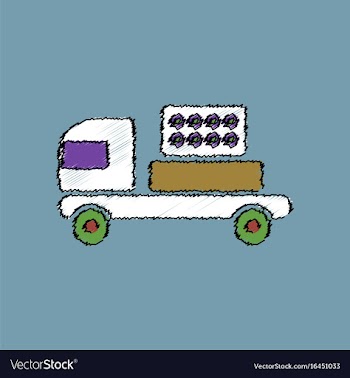 Flat shading style icon military rocket launcher vector image