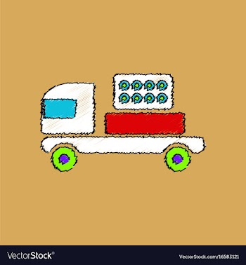 Flat shading style icon military rocket launcher vector image