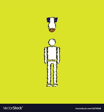 Flat shading style icon military shell and man vector image