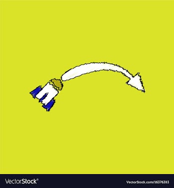 Flat shading style icon military shell trajectory vector image